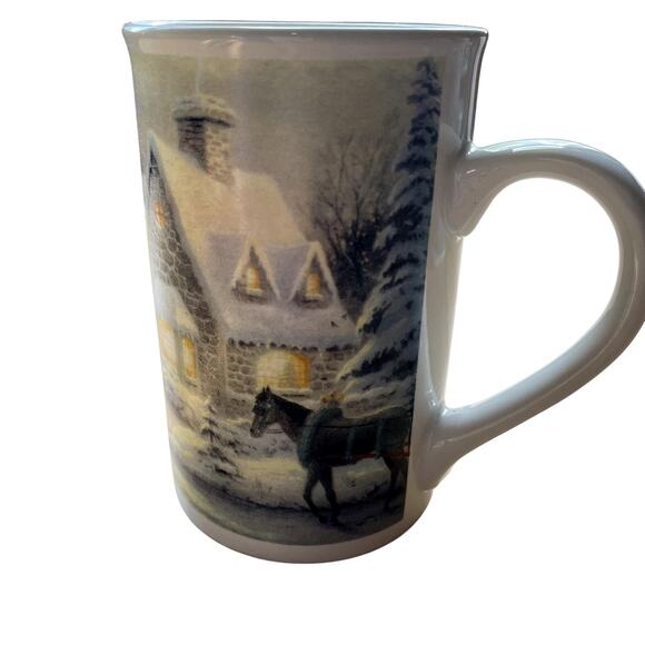Thomas Kinkade Mug Memories of Christmas 2001 cup - Picture 1 of 6